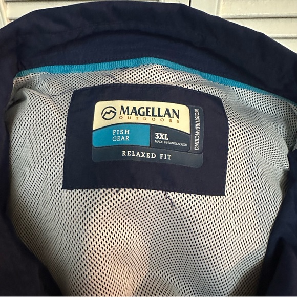 NWTs Magellan Size 3XL Relaxed Fit Fish Gear Long Sleeve - Picture 8 of 9